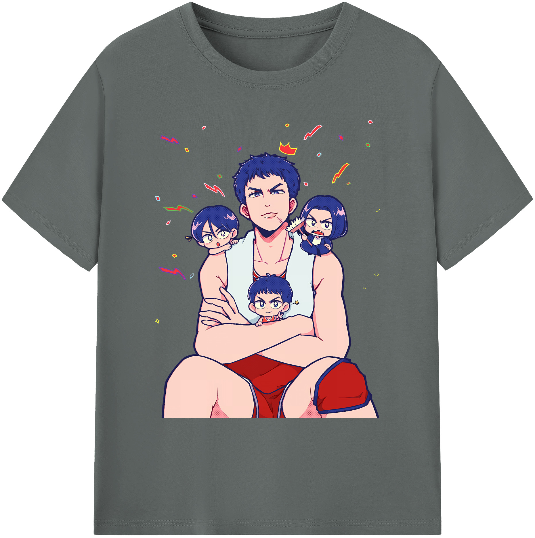 （画像用） SLAM DUNK／スラムダンク 綿100％ メンズ半袖Tシャツ｜肌触りやわらか＆通気性